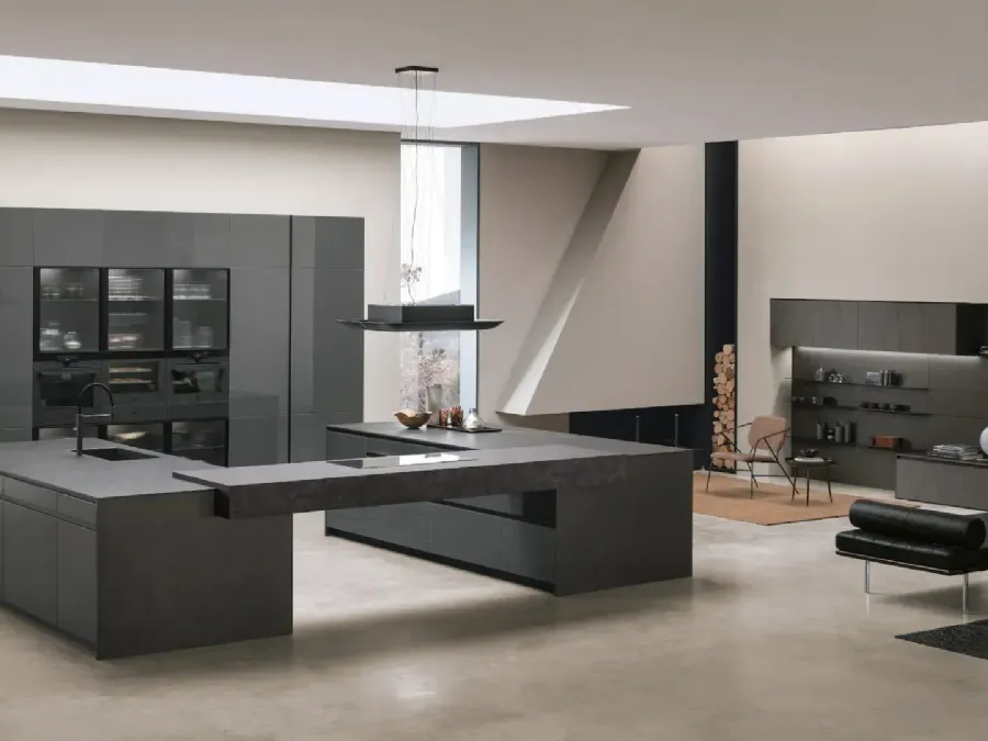Modern Kitchen with Double Island Aliant 04 by Stosa