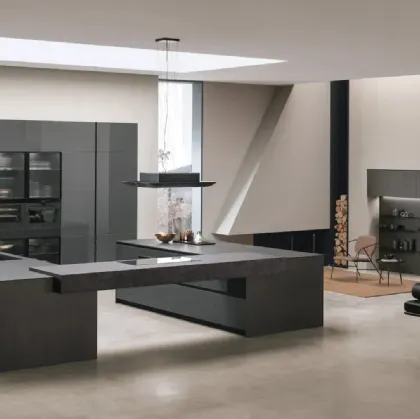 Modern Kitchen with Double Island Aliant 04 by Stosa