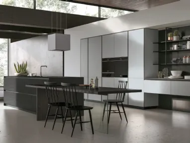 Modern kitchen with Aliant 07 island by Stosa