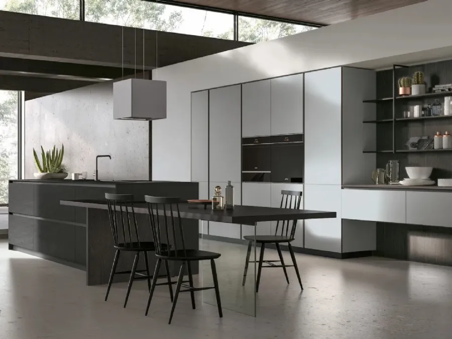 Modern kitchen with Aliant 07 island by Stosa