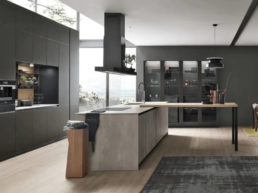 Modern Kitchen with Aliant 08 island by Stosa