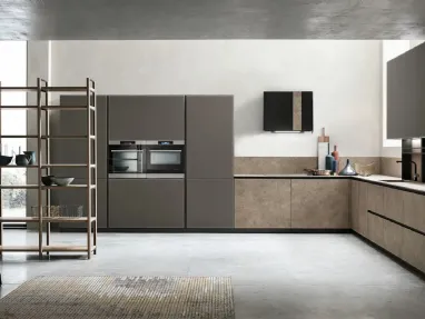 Modern corner kitchen Aliant 09 by Stosa