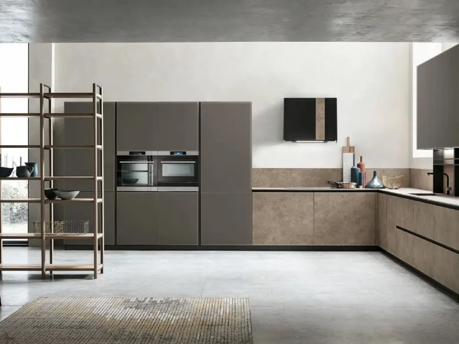 Modern corner kitchen Aliant 09 by Stosa