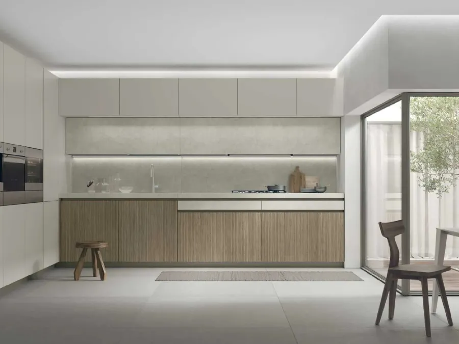 Modern angular kitchen Aliant 16 by Stosa