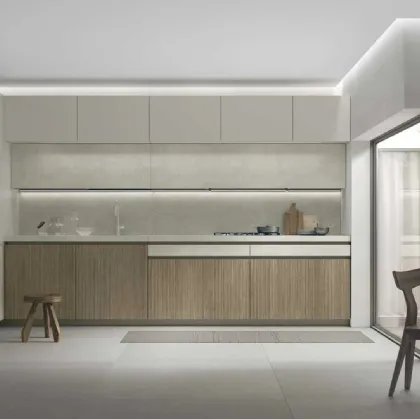 Modern angular kitchen Aliant 16 by Stosa
