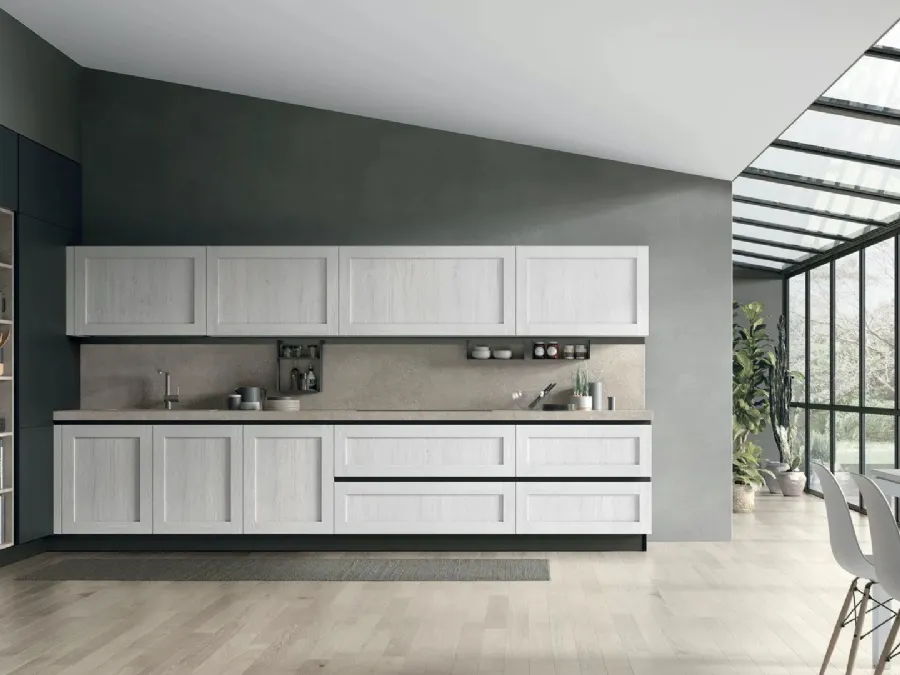 Modern angular kitchen City 06 by Stosa.