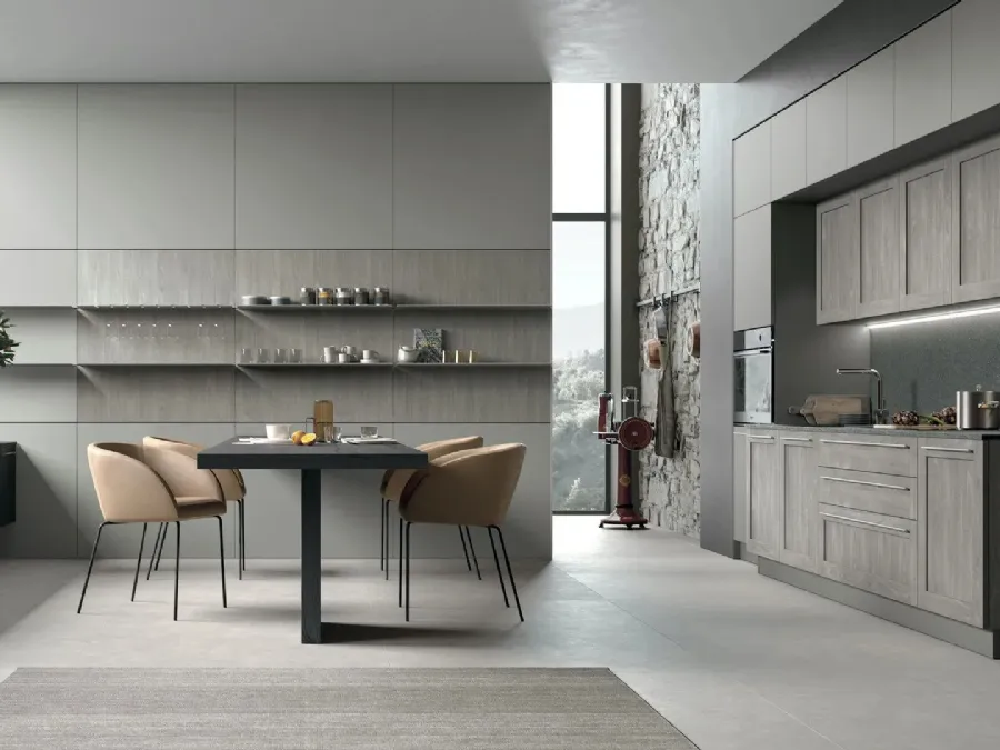 Modern linear City 07 kitchen by Stosa