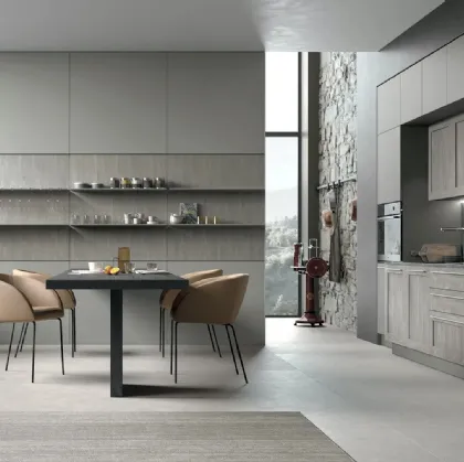Modern linear City 07 kitchen by Stosa