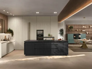 Modern Kitchen with Color Trend 01 Island by Stosa