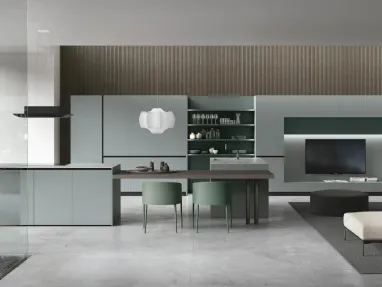 Modern kitchen with Color Trend 02 island by Stosa.