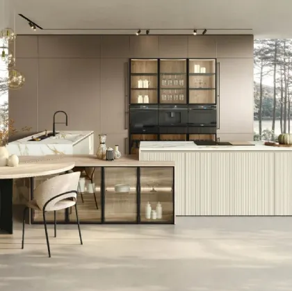 Modern Kitchen with Color Trend 02 Island by Stosa