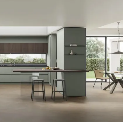 Modern Kitchen with Island Color Trend 04 by Stosa
