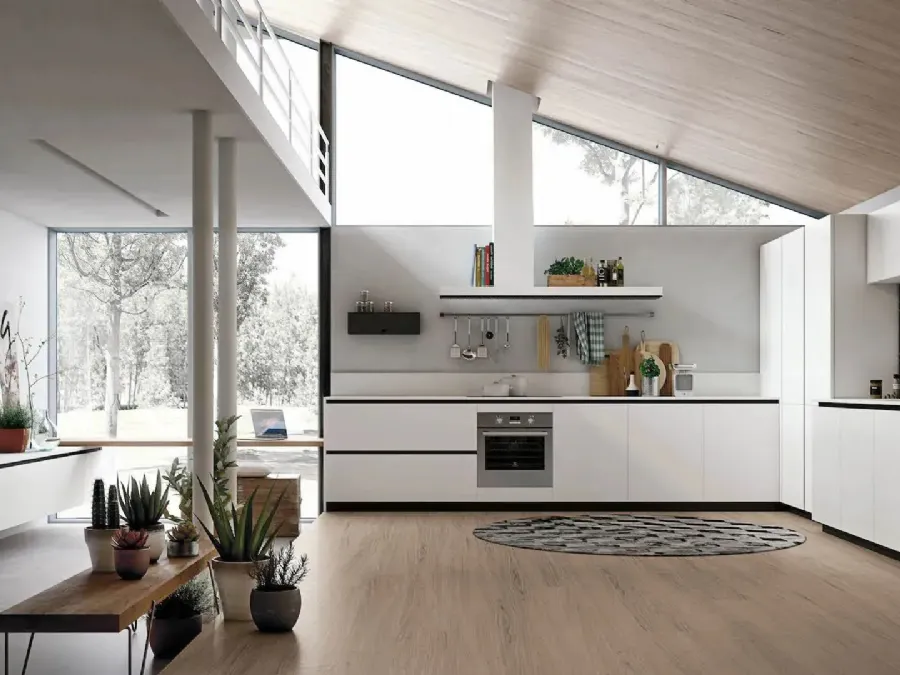 Stosa Modern Angular Kitchen Color Trend 05