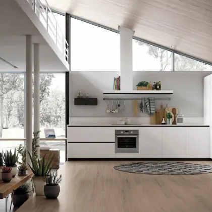 Stosa Modern Angular Kitchen Color Trend 05
