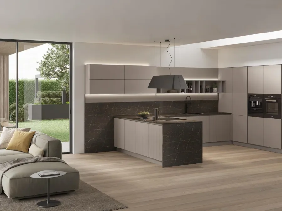 Modern Kitchen Color Trend Modern 01 with peninsula by Stosa