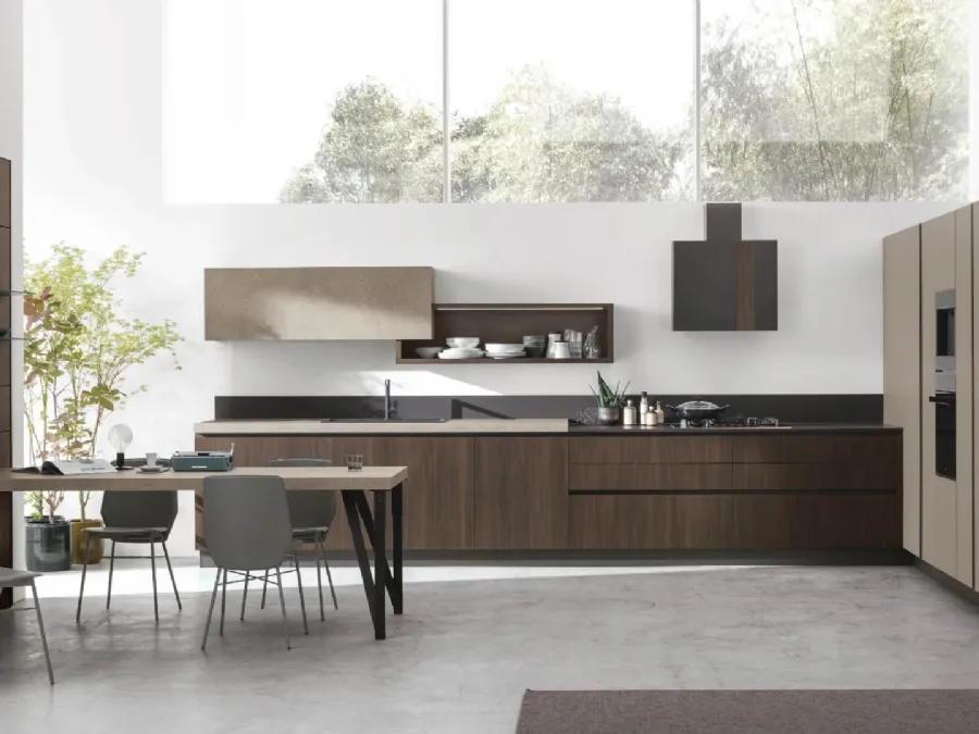Modern Infinity 01 corner kitchen by Stosa.