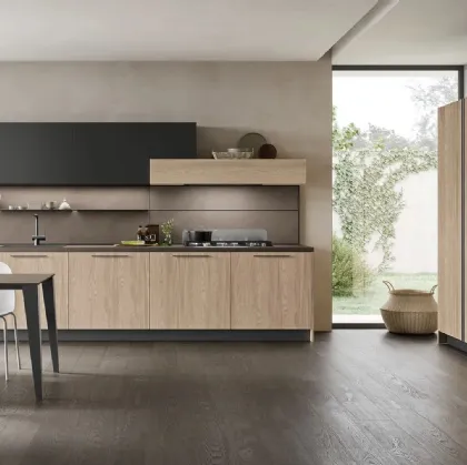 Stosa Infinity 09 Linear Modern Kitchen in Oak and PET