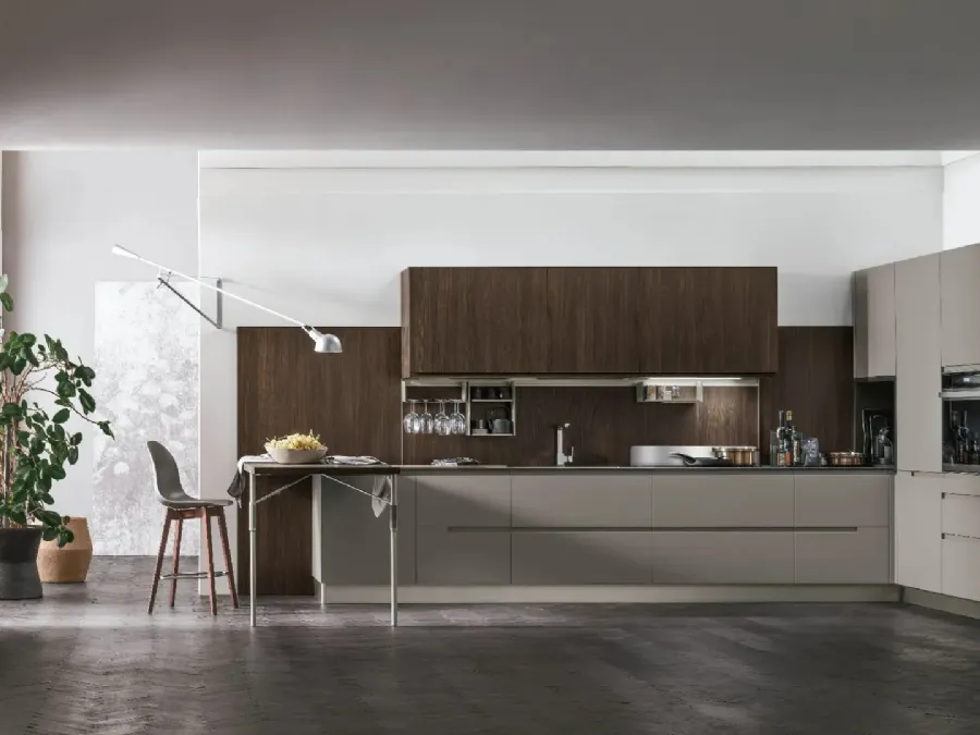 Modern angular kitchen Karma 01 by Stosa.