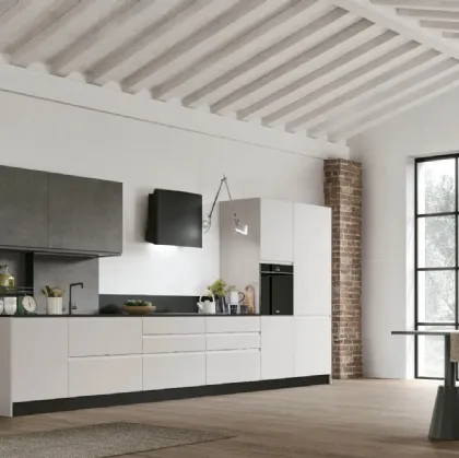 Modern linear kitchen Karma 03 by Stosa