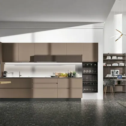 Modern linear kitchen Karma 06 by Stosa.