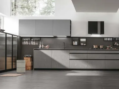 Modern Metropolis 02 corner kitchen by Stosa.