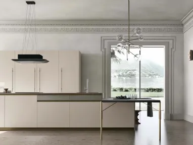 Modern Kitchen with Metropolis 05 Peninsula by Stosa