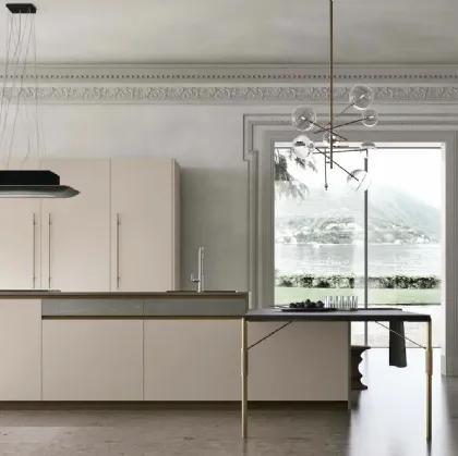 Modern Kitchen with Metropolis 05 Peninsula by Stosa