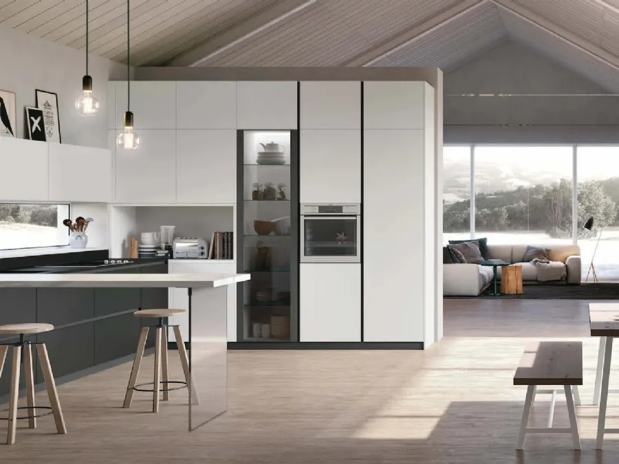 Modern Kitchen Metropolis 07 by Stosa