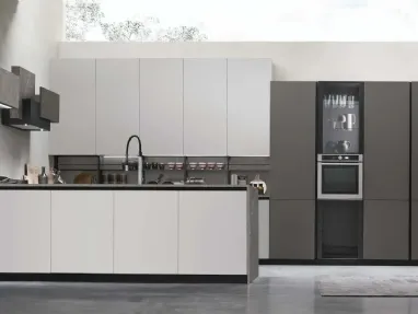 Modern Kitchen with Metropolis 13 Island by Stosa
