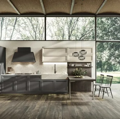 Modern angular kitchen Palio 08 by Stosa