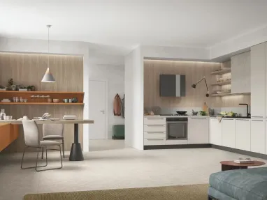 Modern corner kitchen Young 04 by Stosa