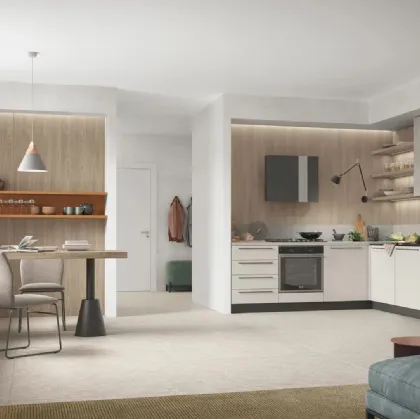 Modern corner kitchen Young 04 by Stosa