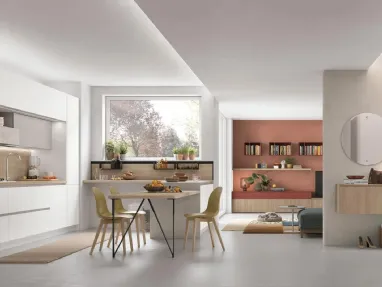 Modern kitchen with Stosa Young 05 peninsula.