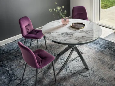 Barone round table in SuperMarmo by Bontempi.