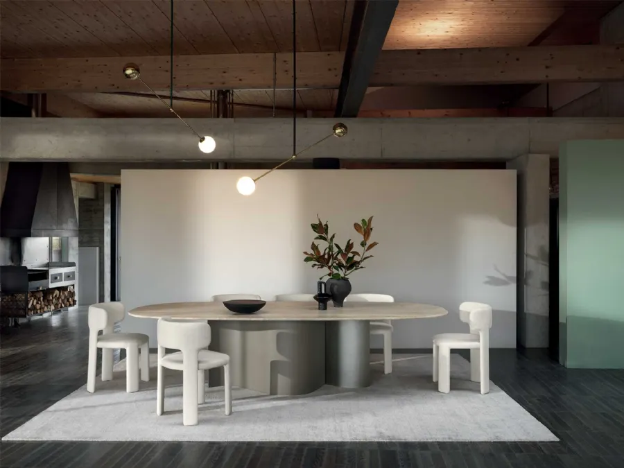 Doon Table with marble top by Ditre Italia