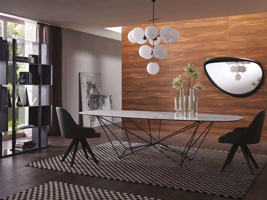 Fixed Fil8 Ceramic Table by Ozzio