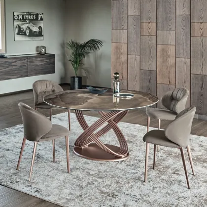 Round Fusion Table in SuperMarble by Bontempi.