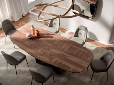 Gem wooden table by Ozzio