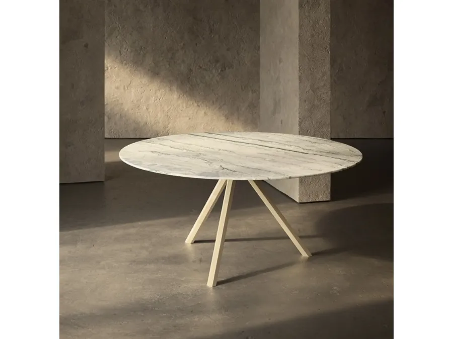 HEB Round marble table by Desalto.