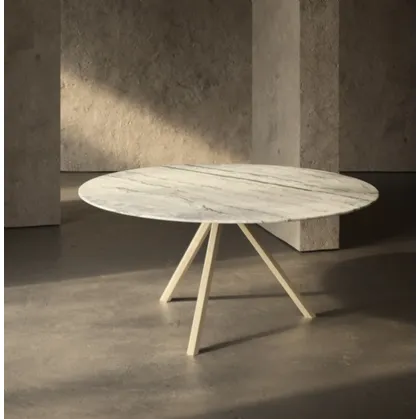 HEB Round marble table by Desalto.