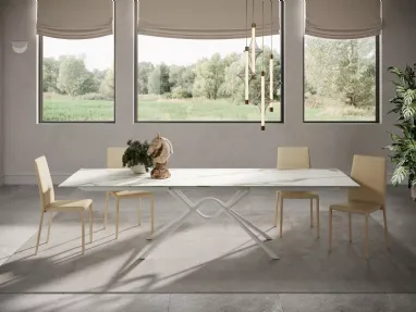 Hunter table in SuperMarble by Bontempi