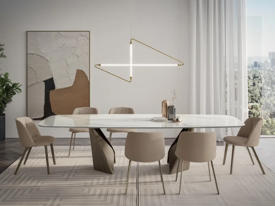 Table in SuperMarmo Kaleido by Bontempi