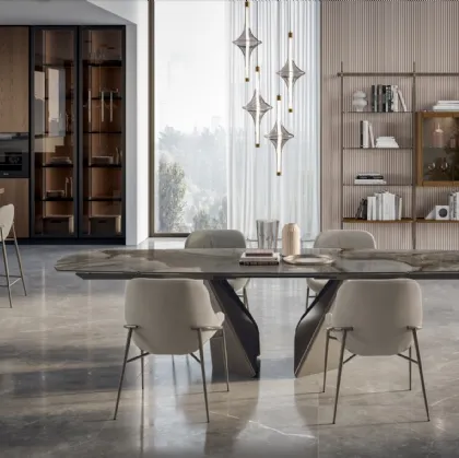 Table in SuperMarmo Kaleido by Bontempi