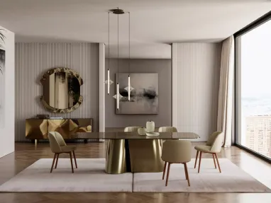 Kimono Table in Crystal by Bontempi