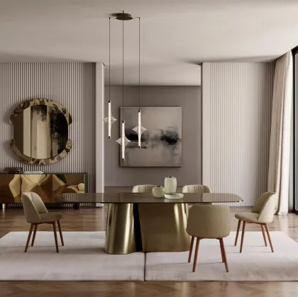 Kimono Table in Crystal by Bontempi