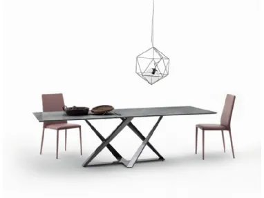 Millennium table in SuperMarmo by Bontempi