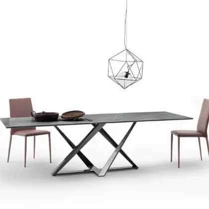 Millennium table in SuperMarmo by Bontempi