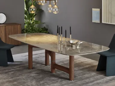 Pivot Marble Table by Bonaldo