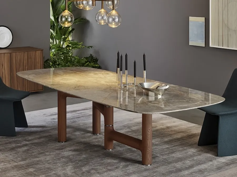 Pivot Marble Table by Bonaldo