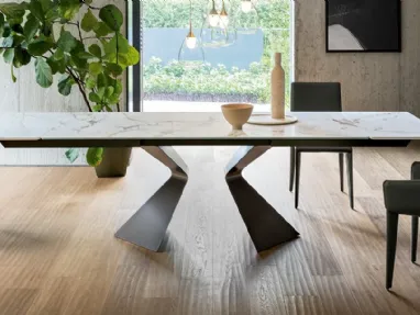 Extendable table Prora in ceramic by Bonaldo